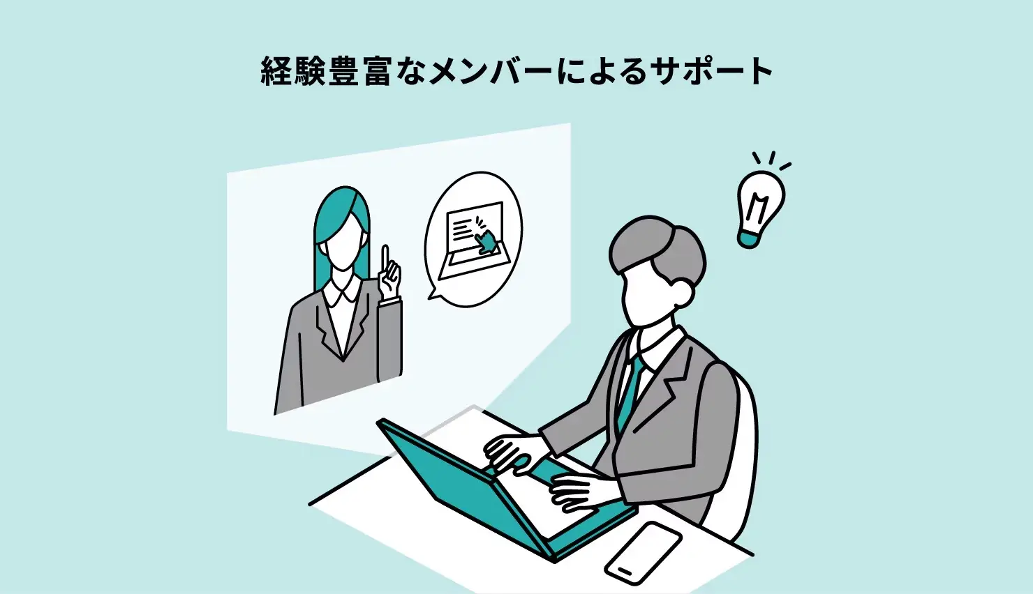 警官豊富なメンバーによるサポート