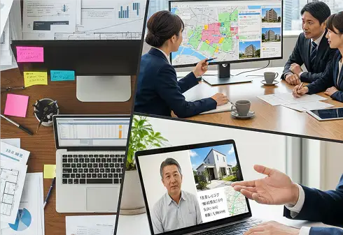 担当者ごとのやり方に依存し提案力にばらつきが出る様子の写真