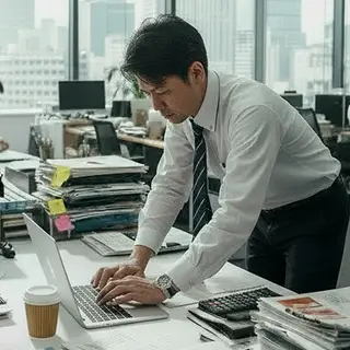 提案準備に時間がかかり追客に手が回らない様子の写真