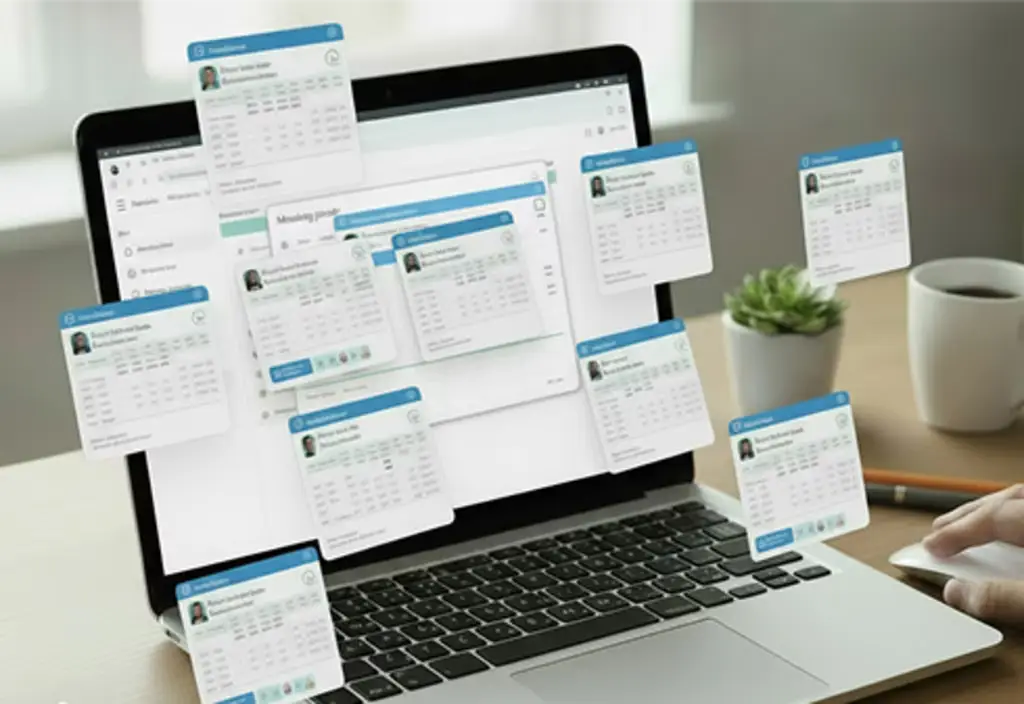 内見調整の手間が多く営業が本来の提案に集中できない様子の写真